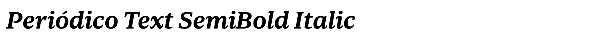 Periódico Text SemiBold Italic image